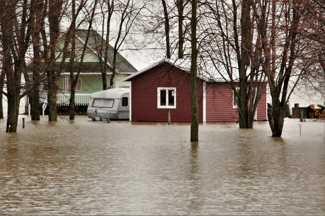 Severe flooding destroys home and shed