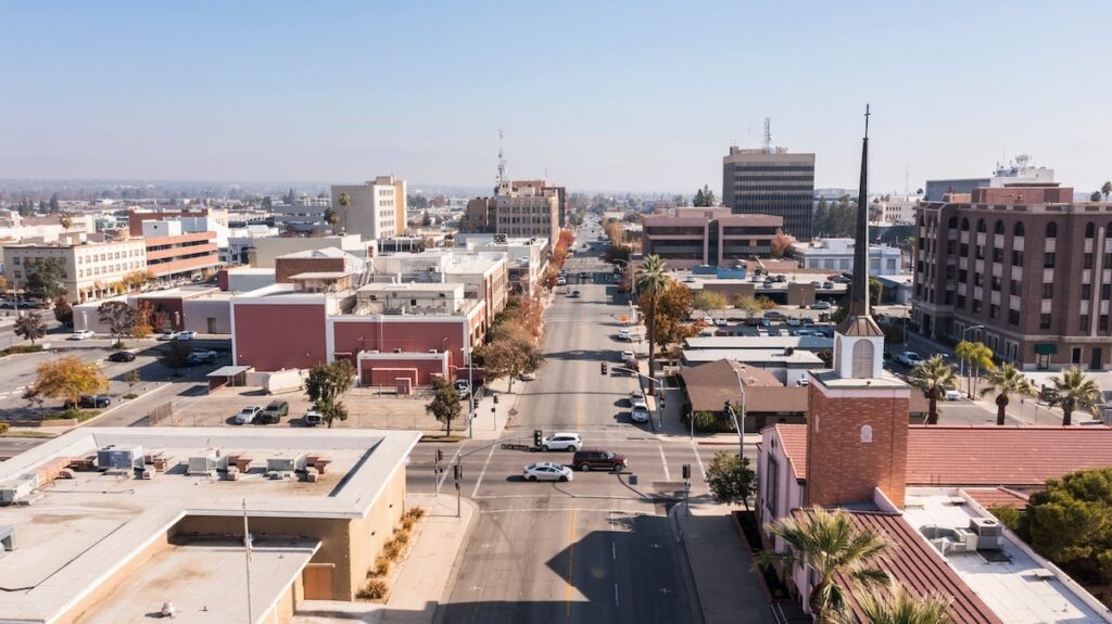 bakersfield ca aerial photo