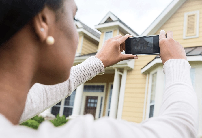 home photo using mobile device